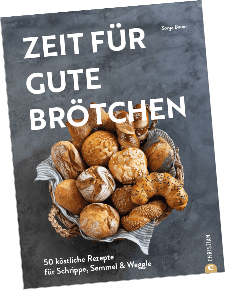 Cover des Backbuchs Zeit für gute Brötchen von Sonja Bauer.